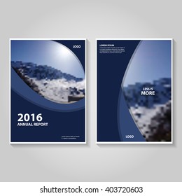 annual report Leaflet Brochure Flyer template design, book cover layout design, Abstract blue presentation templates vector