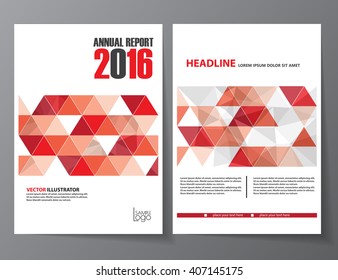 annual report, Leaflet Brochure ,Flyer template design, layout design, Abstract ,presentation , templates ,book cover red