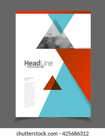 Annual report. Leaflet Brochure Flyer template A4 size design, business catalogue cover layout design, Abstract presentation template