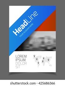 Annual report. Leaflet Brochure Flyer template A4 size design, business catalogue cover layout design, Abstract presentation template