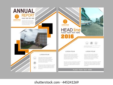 Annual report Leaflet Brochure Flyer template A4 size design,brochure book cover layout design, Abstract brochure yellow presentation templates,brochure page document vector,brochure paper design