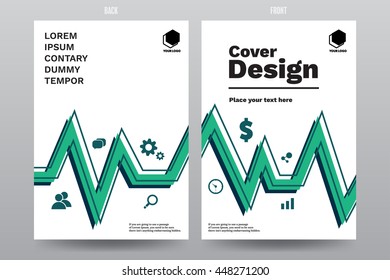 Annual report Leaflet Brochure Flyer template A4 size design, Flat style, Book cover layout design template, Abstract presentation. Easy to use by layer adjustment.