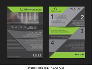 Annual report Leaflet Brochure Flyer template A4 size design, book layout design, presentation templates