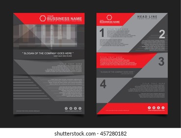 Annual report Leaflet Brochure Flyer template A4 size design, book layout design, presentation templates