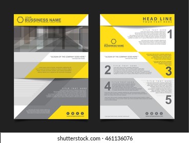 Annual report Leaflet Brochure Flyer template A4 size design, book layout design, presentation templates