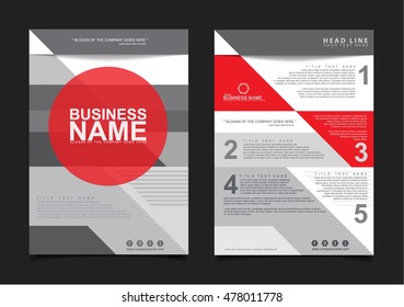 Annual report Leaflet Brochure Flyer template A4 size design, book layout design, presentation templates