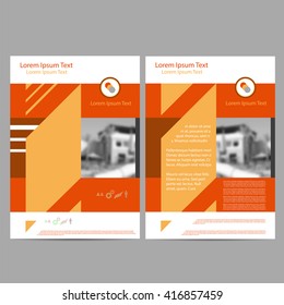 Annual Report Leaflet Brochure  Template  Design, Book Cover Layout Design, Abstract Presentation Templates on Grey Background