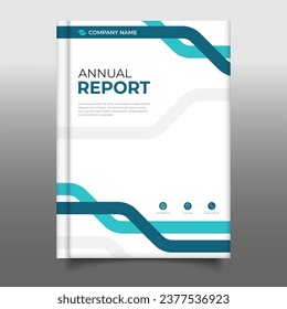 Annual report modern cover book business template design