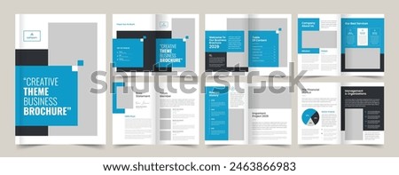 Annual Report, Multipage company profile design, Brochure template, cover page design, leaflet, magazine, Project Proposal