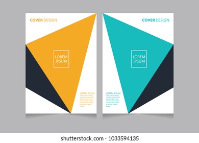 Annual report, pamphlet, presentation, brochure. Front page, book cover layout design. Cover design template. Abstract Cover Design.