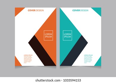 Annual report, pamphlet, presentation, brochure. Front page, book cover layout design. Cover design template. Abstract Cover Design.
