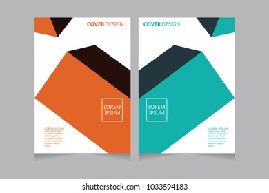 Annual report, pamphlet, presentation, brochure. Front page, book cover layout design. Cover design template. Abstract Cover Design.