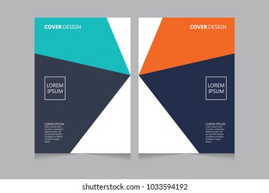 Annual report, pamphlet, presentation, brochure. Front page, book cover layout design. Cover design template. Abstract Cover Design.
