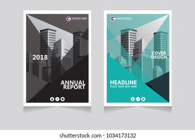 Annual report, pamphlet, presentation, brochure. Front page, book cover layout design. Cover design template. Abstract cover design.