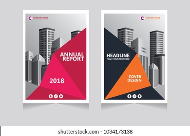 Annual report, pamphlet, presentation, brochure. Front page, book cover layout design. Cover design template. Abstract cover design.