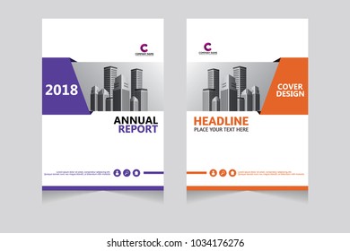 Annual report, pamphlet, presentation, brochure. Front page, book cover layout design. Cover design template.