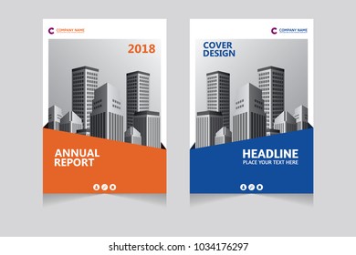 Annual report, pamphlet, presentation, brochure. Front page, book cover layout design. Cover design template.