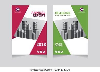 Annual report, pamphlet, presentation, brochure. Front page, book cover layout design. Cover design template.