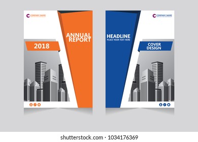 Annual report, pamphlet, presentation, brochure. Front page, book cover layout design. Cover design template.