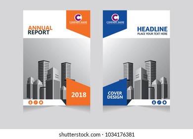 Annual report, pamphlet, presentation, brochure. Front page, book cover layout design. Cover design template.