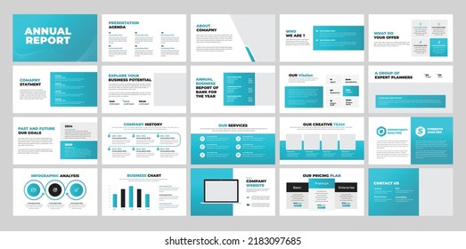 Annual Report PowerPoint Template  and Annual Report Template