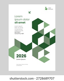 Annual report presentation cover design vector 2026-06