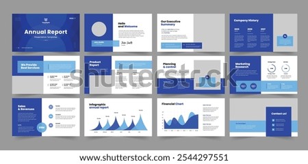 Annual Report Presentation Template Annual Report Slide