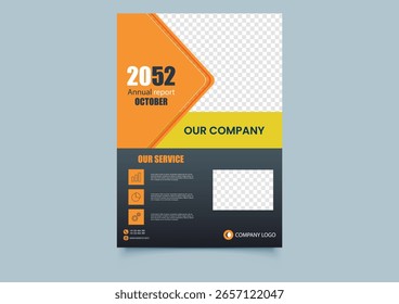 Annual report template A4 format. Leaflet cover presentation abstract background for business, magazines, posters, booklets, banners