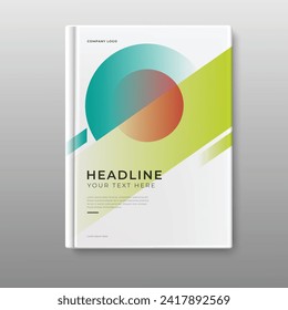 annual report template cover design vector eps 10