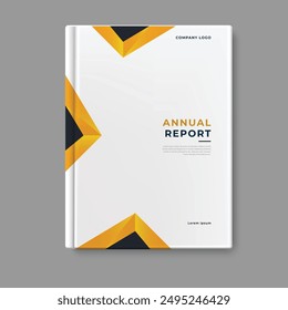 annual report template cover design vector eps 10
