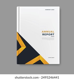 annual report template cover design vector eps 10