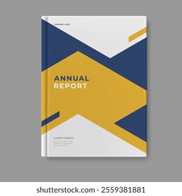 annual report template cover design vector eps10