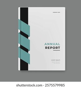 annual report template cover design vector eps 10