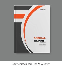 annual report template cover design vector eps 10