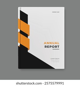 annual report template cover design vector eps 10