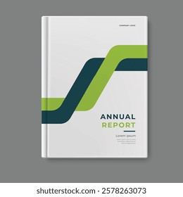 annual report template cover design vector eps 10