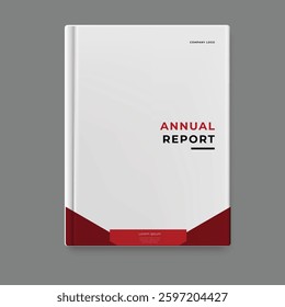 annual report template cover design vector eps 10