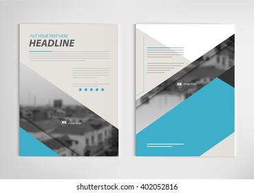 Entwurf der jährlichen Berichtsvorlage, Design der Buchabdeckung, Vektorgrafik
