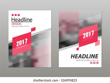 annual report template design, book cover layout design vector.