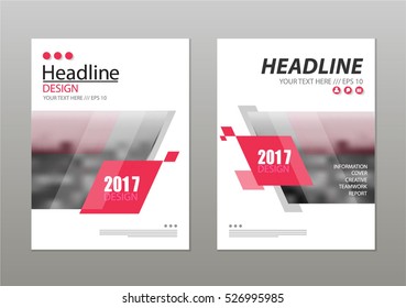 annual report template design, book cover layout design vector.