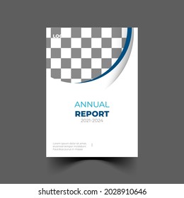 diseño de plantilla de informe anual, diseño sencillo