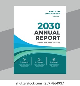 Annual report template layout, Brochure, cover design magazine, flyer, booklet.