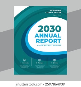 Annual report template layout, Brochure, cover design magazine, flyer, booklet.