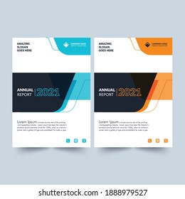 Annual Report Template Layout. Creative Cover design Layout Multipurpose use for your any Project, annual report, Brochure, flyer, Poster, Booklet etc.