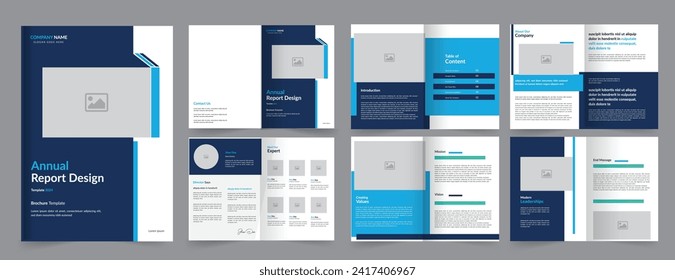 Annual Report Template, Professional Annual Report design Template