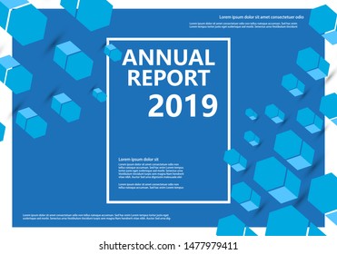 Annual report Vector Abstract Background