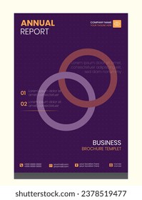 Annual report vector design templet