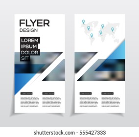 Annual report vector illustration template. 