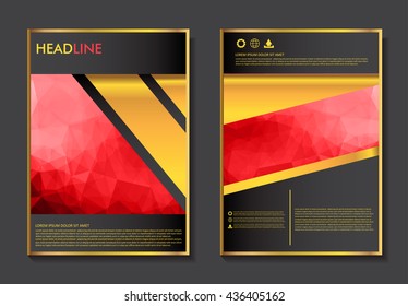 Annual report,leaflet,brochure or flyer design template.Book cover layout in A4 size.Vector illustration.