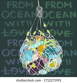 annually, pollution of ocean waters by human waste leads to a reduction in the population of marine fish and a decrease in catch